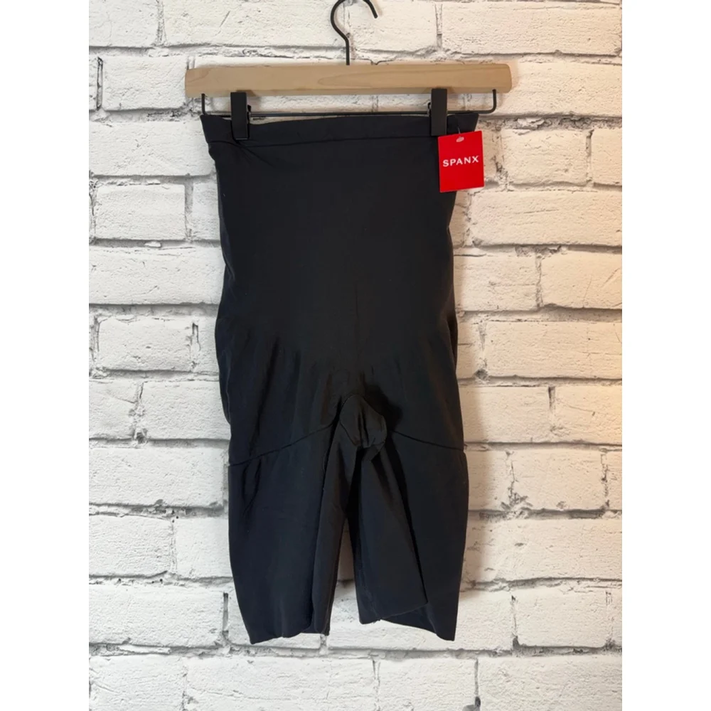 SPANX 2X Black Ecocare Seamless Shaping Thong & Higher Power Short BUNDLE 2 Pcs - Picture 2 of 8